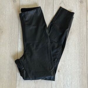 Commando Black Faux Leather Legging Pants
